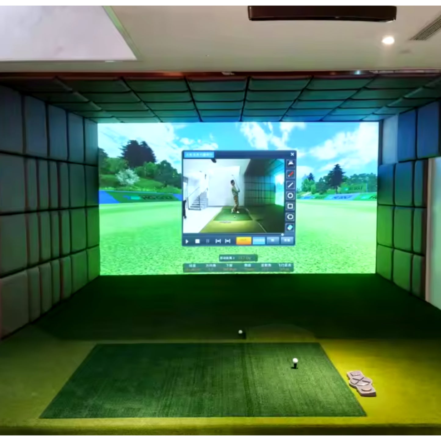 FlexTrack Pro Movable Golf Simulator